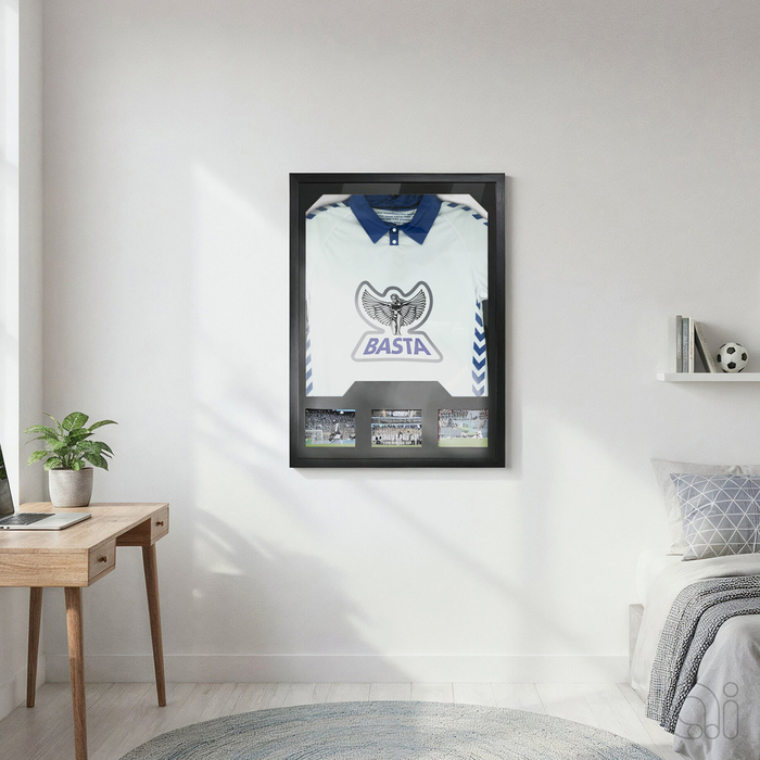 Ramme til fodboldtrøje og autografer 80 x 60 x 3 cm